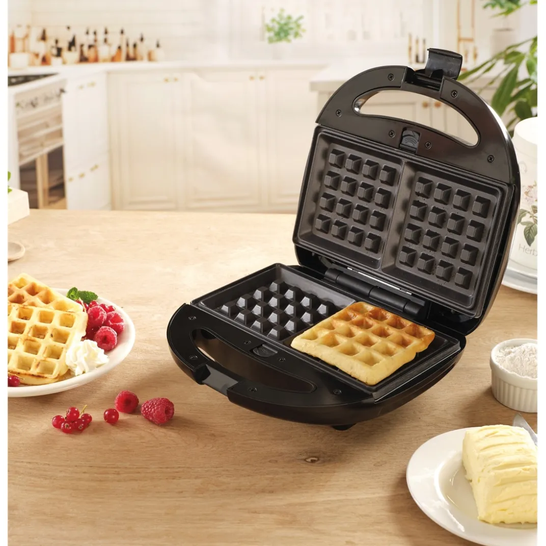Petit Électroménager|Tempsl Appareil croque gaufre grill Techwood®