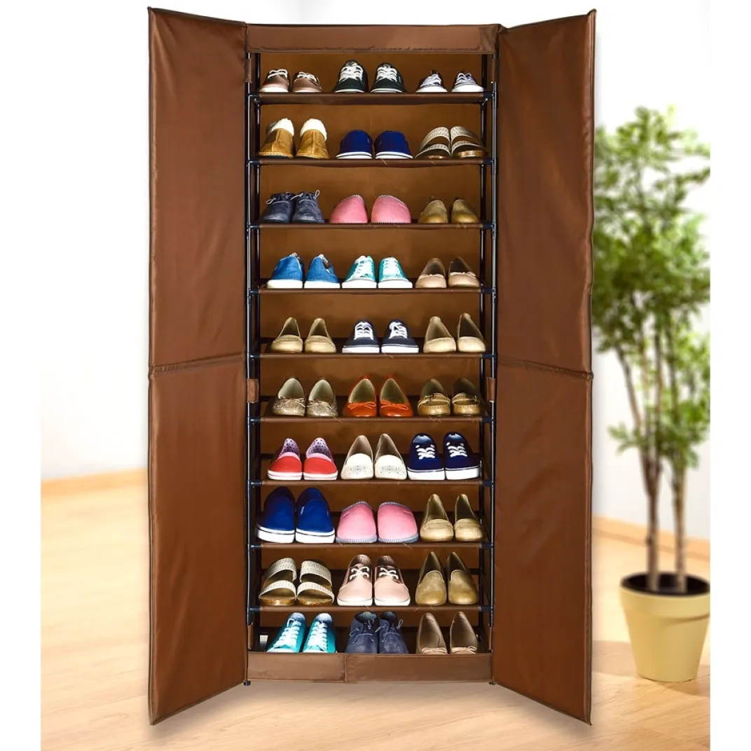 Housses Et Accessoires De Rangement|Tempsl Armoire à chaussures "Pretty Woman" 15 paires ou 30 paires