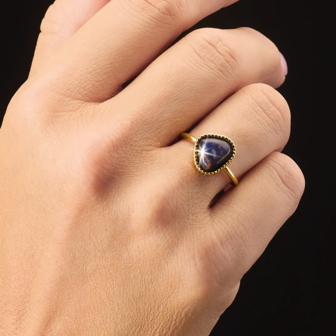 Sacs, Bijoux Et Accessoires|Produits De Beauté|Tempsl Bague ajustable Lapis lazulis