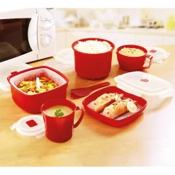 Cuisson Et Accessoires|Tempsl Batterie micro-ondes rouge