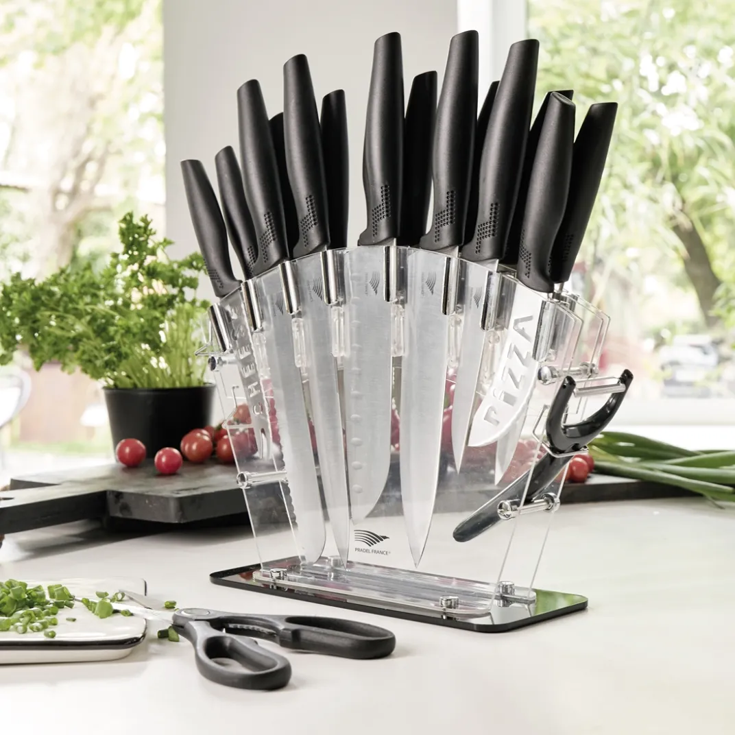 Découpe|Tempsl Bloc de couteaux 17 pièces Pradel France ®