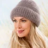 Sacs, Bijoux Et Accessoires|Tempsl Bonnet angora "Calantha" marron glacé