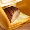 Accessoires Petit-Déjeuner|Fraîcheur / Conservation|Tempsl Boîte à pain jaune avec planche