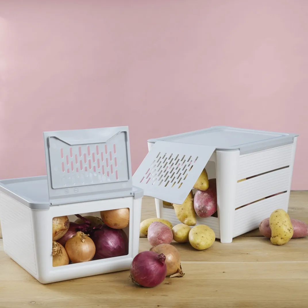 Fraîcheur / Conservation|Tempsl Boîtes conservation pommes de terre/oignons