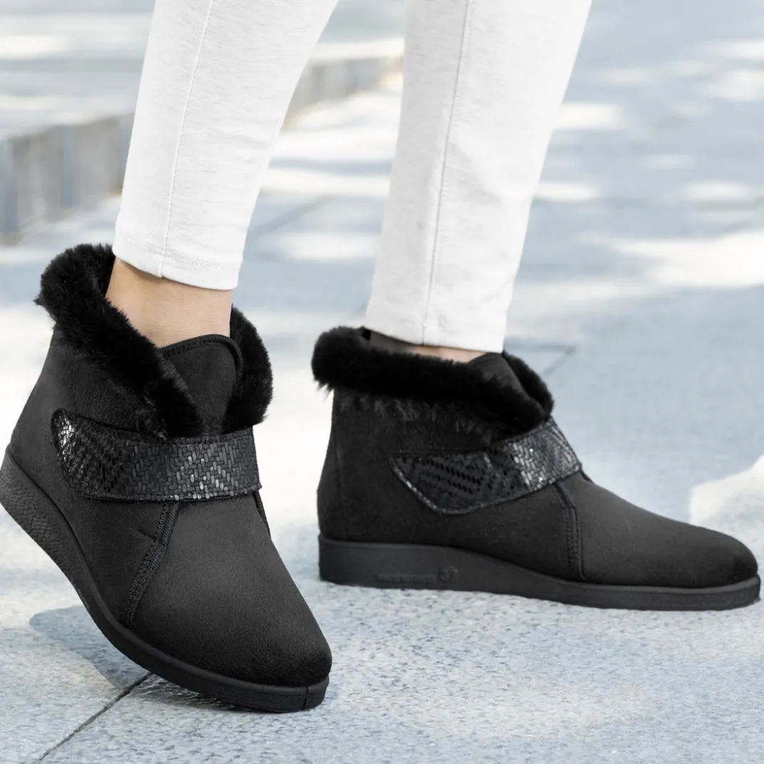 Chaussures, Chaussons Et Accessoires|Idées Cadeaux Noël|Tempsl Bottines fourrées Pédilège Bella noir ou marron