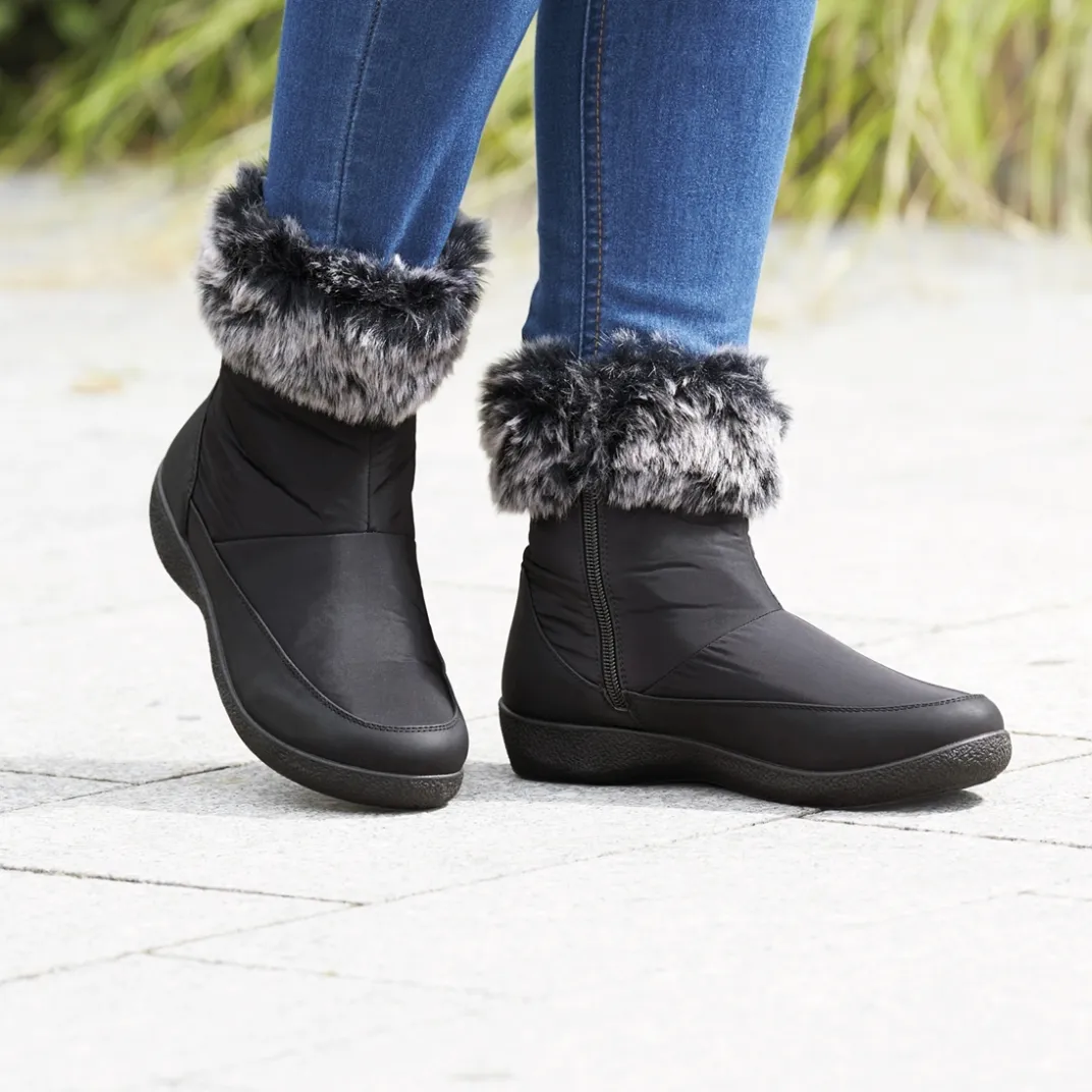 Chaussures, Chaussons Et Accessoires|Tempsl Bottines noires imperméables "Hélène" noir