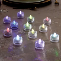 Décorations Intérieures Noël|Décorations|Tempsl 12 bougies LED color