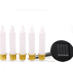 Décorations Extérieures Noël|Décorations Lumineuses|Tempsl 5 bougies LED extérieures