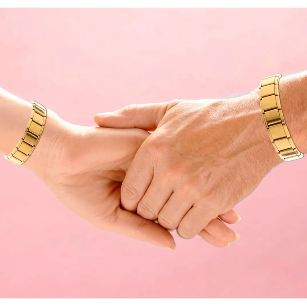 Sacs, Bijoux Et Accessoires|Aide Et Accessoires Confort|Tempsl Bracelet magnétique doré : Modèle femme ou Modèle homme