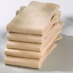 Soins Des Pieds Et Accessoires|Tempsl Chaussettes "orteils" soie beige : 5 paires - Taille unique