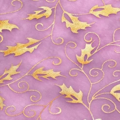 Table De Noël|Art De La Table|Tempsl Chemin de table organza doré