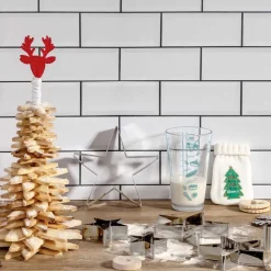 Repas De Noël|Accessoires Pâtisserie Et Confiture|Tempsl Coffret dessert sapin de Noël étoilé