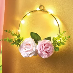 Décorations|Tempsl Couronne de roses LED