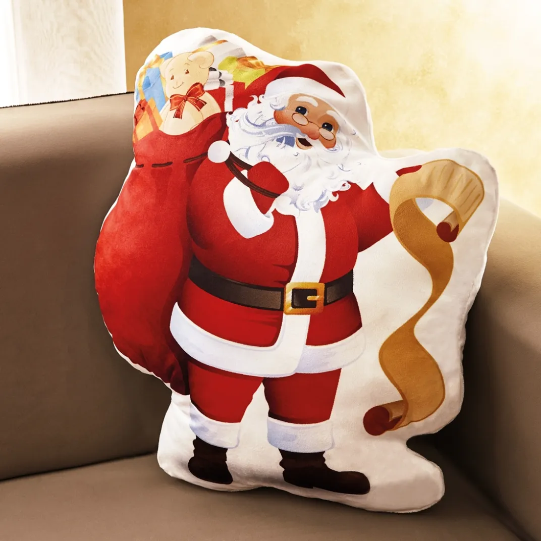 Décorations Intérieures Noël|Accessoires Mode|Tempsl Coussin Père Noël