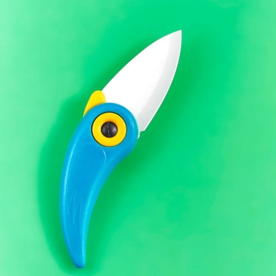 Découpe|Tempsl Couteau céramique bleu