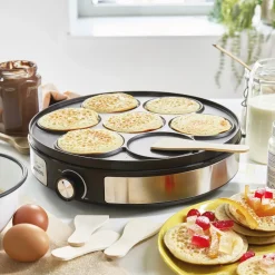 Petit Électroménager|Tempsl Crêpière électrique réversible Pradel France ®