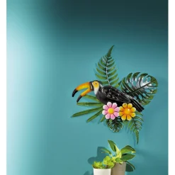 Décorations|Décorations Jardin Et Extérieur|Tempsl Décoration murale toucan