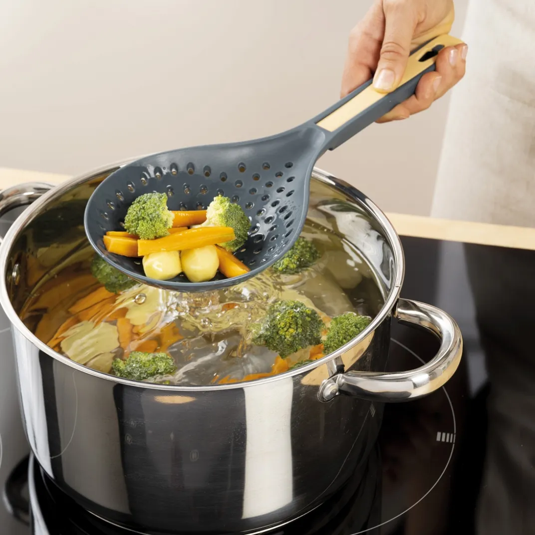 Cuisson Et Accessoires|Ustensiles De Cuisine Malins|Tempsl Ecumoire XXL + pince