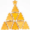 Repas De Noël|Accessoires Pâtisserie Et Confiture|Tempsl Emporte-pièce sapins 9 biscuits