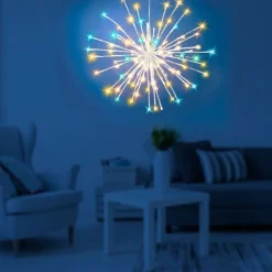 Décorations Intérieures Noël|Décorations Extérieures Noël|Tempsl Etoile flexible argentée