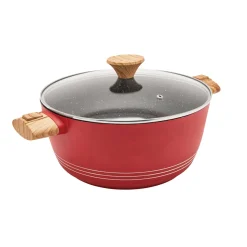 Cuisson Et Accessoires|Tempsl Faitout céramique Rouge diam. 24 cm