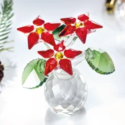Décorations Intérieures Noël|Idées Cadeaux Noël|Tempsl Fleur éternelle poinsettia