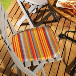 Décorations|Tempsl Galette de chaise extérieure rayée ou taupe