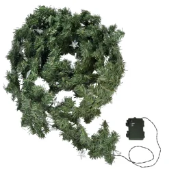 Décorations Intérieures Noël|Décorations|Tempsl Guirlande sapin étoilée lumineuse