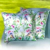 Décorations|Tempsl 2 housses satin oiseaux