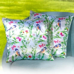 Décorations|Tempsl 2 housses satin oiseaux