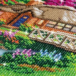Loisirs Créatifs|Tempsl Kit broderie diamant "Cottage anglais"