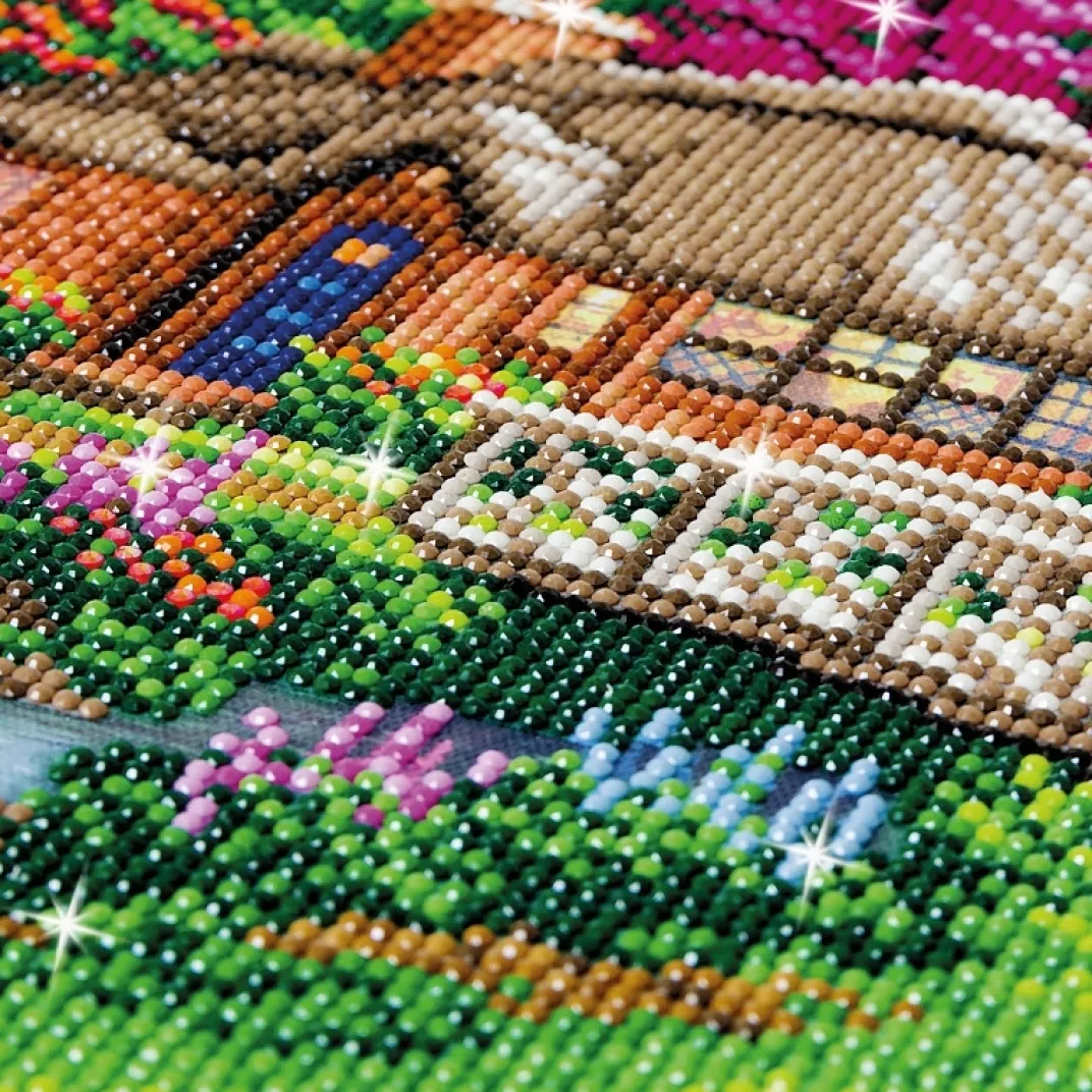 Loisirs Créatifs|Tempsl Kit broderie diamant "Cottage anglais"