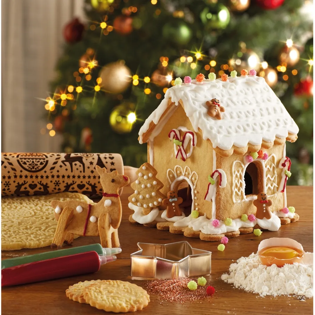 Repas De Noël|Accessoires Pâtisserie Et Confiture|Tempsl Kit maison pain d'épice