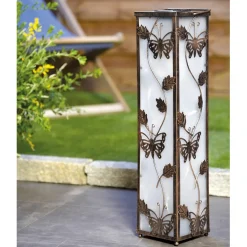 Décorations Jardin Et Extérieur|Tempsl Lampe de sol papillons solaire