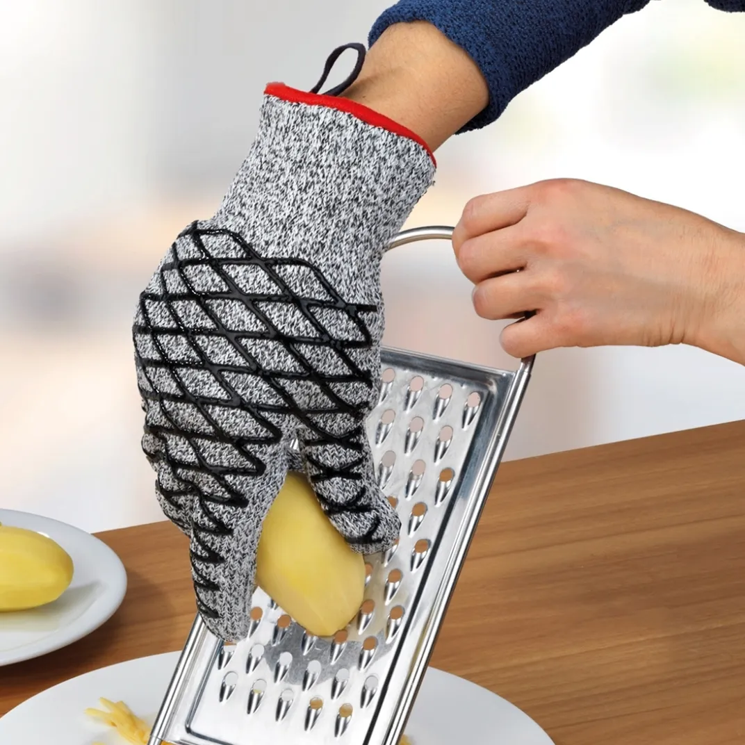 Cuisson Et Accessoires|Découpe|Tempsl La paire de gants 2 en 1 anti-coupure et anti-brûlure
