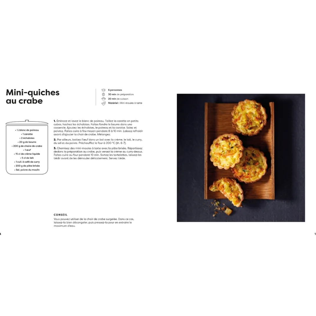 Livres De Cuisine|Tempsl Livre 100 recettes apéritives créatives