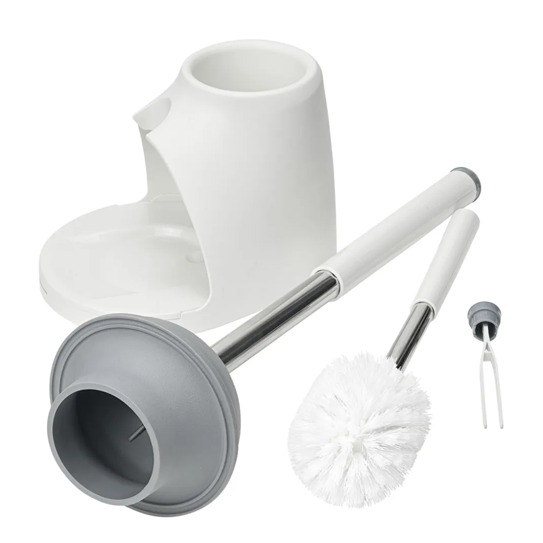 Salle De Bain Et Hygiène|Tempsl Lot brosse et ventouse