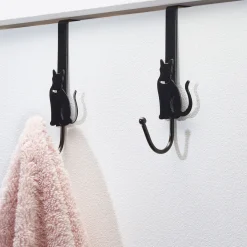 Salle De Bain Et Hygiène|Tempsl Lot de 2 accroches serviette chat