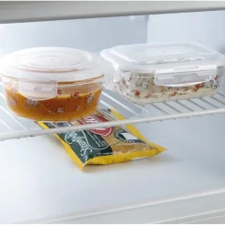 Fraîcheur / Conservation|Tempsl Lot de 3 boîtes borosilicate fleuries