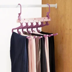 Housses Et Accessoires De Rangement|Tempsl Lot de 2 cintres pantalons pliables