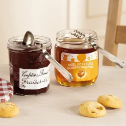 Accessoires Pâtisserie Et Confiture|Ustensiles De Cuisine Malins|Tempsl Lot de 2 cuillères miel et confiture