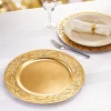 Table De Noël|Art De La Table|Tempsl Lot de 4 dessous d'assiettes dorés