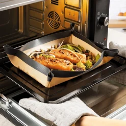Cuisson Et Accessoires|Tempsl Lot de 2 feuilles de cuisson réutilisables pour le four