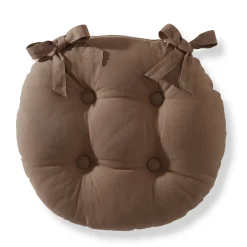 Décorations|Tempsl Lot de 2 galettes chaise rondes Marron