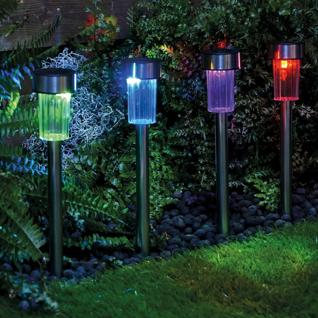 Décorations Jardin Et Extérieur|Tempsl Lot de 10 lampes solaires Blanches
