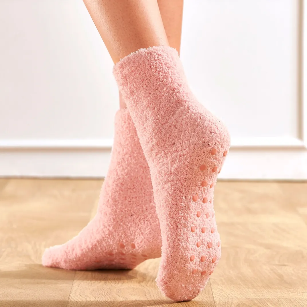 Sous-Vêtements|Tempsl Lot de 5 paires de chaussettes antidérapantes