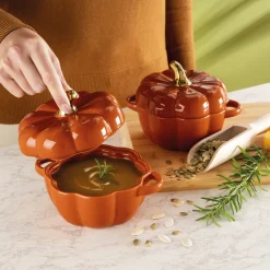 Cuisson Et Accessoires|Tempsl Lot de 2 plats citrouille