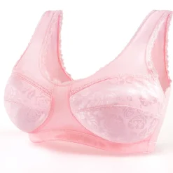 Sous-Vêtements|Tempsl Lot de 2 Satin Bra Lot n°2 : Rose + bleu - taille M