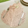 Art De La Table|Tempsl Lot de 4 sets de table feuille