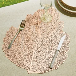 Art De La Table|Tempsl Lot de 4 sets de table feuille